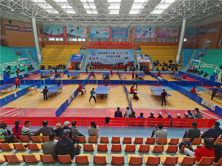  临洮县第二十届“巍雅斯”杯乒乓球大奖赛激情开打